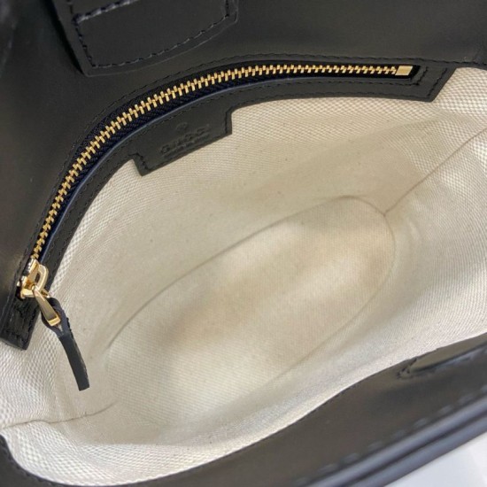 Replica Borsa a secchiello mini Gucci 73 833665 Nera Riproduzione Fedele replica a secchiello mini Gucci 73 833665 Nera imitazioni