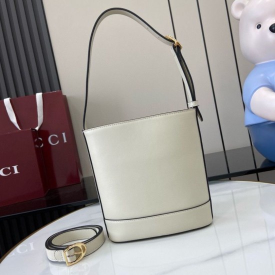 Replica Borsa a secchiello mini Gucci 73 833665 Bianca Riproduzione Fedele Borsa a secchiello mini Gucci 73 833665 Bianca imitazioni