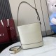 Replica Borsa a secchiello mini Gucci 73 833665 Bianca Riproduzione Fedele Borsa a secchiello mini Gucci 73 833665 Bianca imitazioni