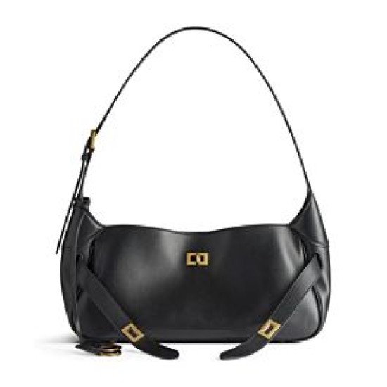 Replica Balenciaga Bel Air Small Shoulder Bag Nero Riproduzione Fedele Balenciaga Bel Air Small Shoulder Bag Nero imitazioni
