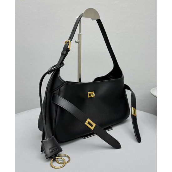 Replica Balenciaga Bel Air Small Shoulder Bag Nero Riproduzione Fedele Balenciaga Bel Air Small Shoulder Bag Nero imitazioni