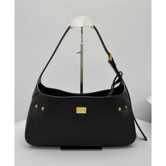 Replica Balenciaga Bel Air Small Shoulder Bag Nero Riproduzione Fedele Balenciaga Bel Air Small Shoulder Bag Nero imitazioni