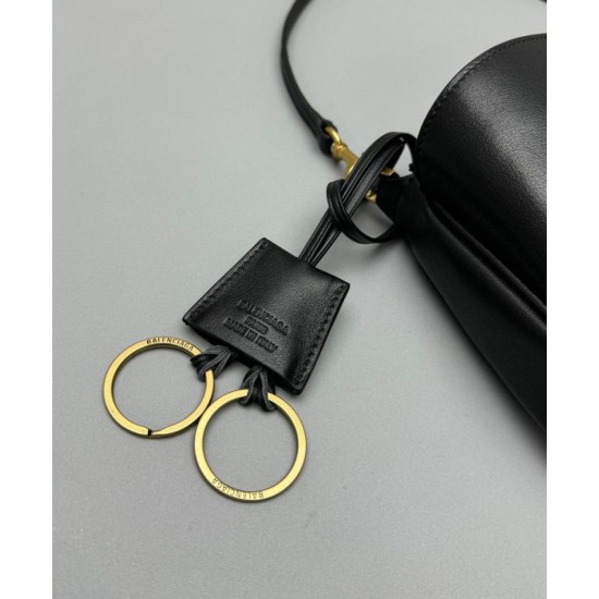 Riproduzione Fedele Balenciaga Rodeo Sling Pochette Nero imitazioni
