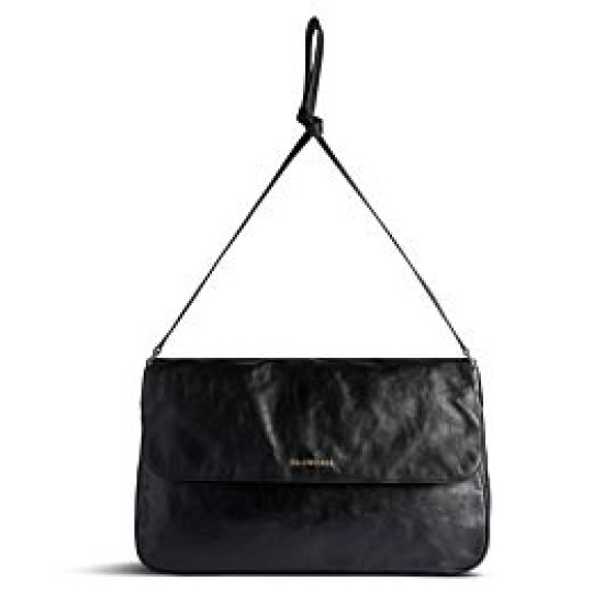 Replica Balenciaga Grungy Medium Messenger Bag Nero Riproduzione Fedele Balenciaga Grungy Medium Messenger Bag Nero imitazioni