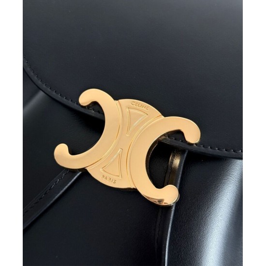 Replica Zaino Celine Celine Bonnie Pelle di vitello liscia Nero Riproduzione Fedele Zaino Celine Celine Bonnie Pelle di vitello liscia Nero imitazioni