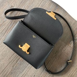 Replica Borsa Celine Teen Nino Shiny Vitello Nero Riproduzione Fedele Borsa Celine Teen Nino Shiny Vitello Nero imitazioni