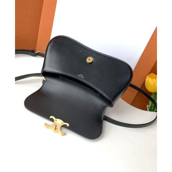 Replica borse griffate Celine Teen Celine Lola Shiny Nero Riproduzione Fedele Imitazioni borse griffate Celine Teen Celine Lola Shiny Nero imitazioni