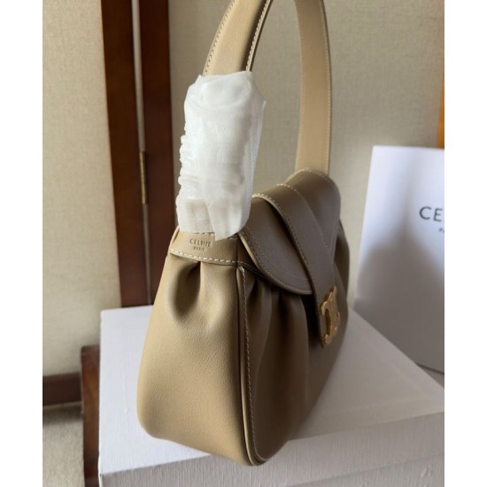 Replica Celine Imitazioni borse griffate Polly media Pelle di vitello morbida cachi Riproduzione Fedele Celine Imitazioni borse griffate Polly media Pelle di vitello morbida cachi imitazioni