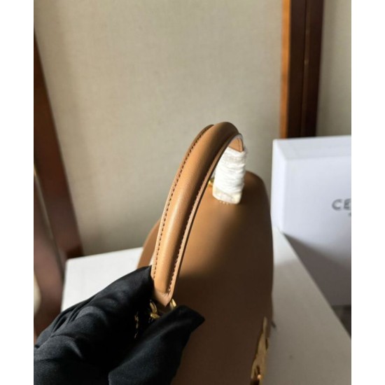 Replica Celine Borsa Nino media Pelle di vitello morbida albicocca Riproduzione Fedele Celine Borsa Nino media Pelle di vitello morbida albicocca imitazioni