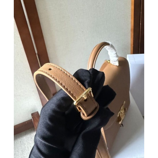 Replica Celine Borsa Nino media Pelle di vitello morbida albicocca Riproduzione Fedele Celine Borsa Nino media Pelle di vitello morbida albicocca imitazioni