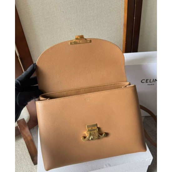 Replica Celine Borsa Nino media Pelle di vitello morbida albicocca Riproduzione Fedele Celine Borsa Nino media Pelle di vitello morbida albicocca imitazioni