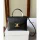Replica Celine Borse Nino media Pelle di vitello morbida nera Riproduzione Fedele Celine Borse Replica Nino media Pelle di vitello morbida nera imitazioni