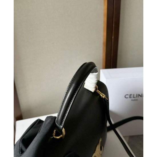 Replica Celine Borse Nino media Pelle di vitello morbida nera Riproduzione Fedele Celine Borse Replica Nino media Pelle di vitello morbida nera imitazioni