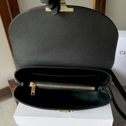 Replica Celine Borse Nino media Pelle di vitello morbida nera Riproduzione Fedele Celine Borse Replica Nino media Pelle di vitello morbida nera imitazioni