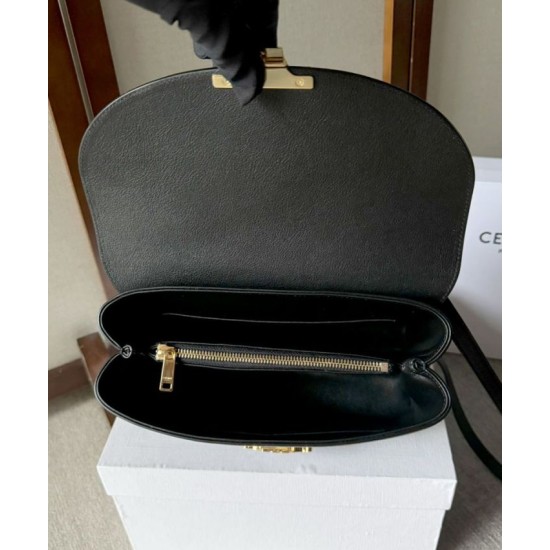 Replica Celine Borse Nino media Pelle di vitello morbida nera Riproduzione Fedele Celine Borse Replica Nino media Pelle di vitello morbida nera imitazioni