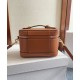 Replica Celine Vanity Bag Pelle di vitello naturale Caffè Riproduzione Fedele Celine Vanity Bag Pelle di vitello naturale Caffè imitazioni
