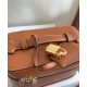 Replica Celine Vanity Bag Pelle di vitello naturale Caffè Riproduzione Fedele Celine Vanity Bag Pelle di vitello naturale Caffè imitazioni