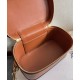 Replica Celine Vanity Bag Pelle di vitello naturale Caffè Riproduzione Fedele Celine Vanity Bag Pelle di vitello naturale Caffè imitazioni