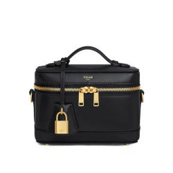 Celine Borse da toeletta Pelle di vitello naturale nera