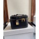 Riproduzione Fedele Celine Borse Replica da toeletta Pelle di vitello naturale nera imitazioni
