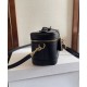 Riproduzione Fedele Celine Borse Replica da toeletta Pelle di vitello naturale nera imitazioni