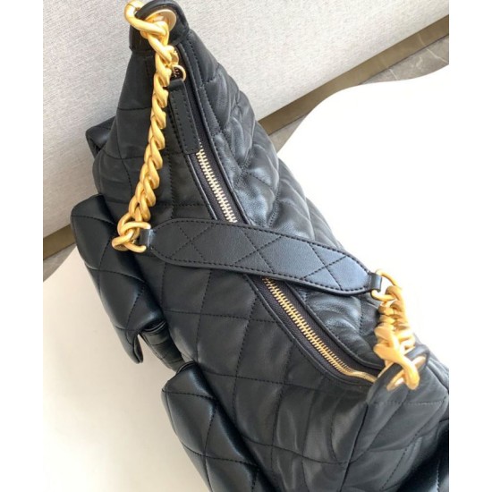 Replica Borsa Chanel Maxi Hobo AS5302 Nero Riproduzione Fedele Borsa Chanel Maxi Hobo AS5302 Nero imitazioni