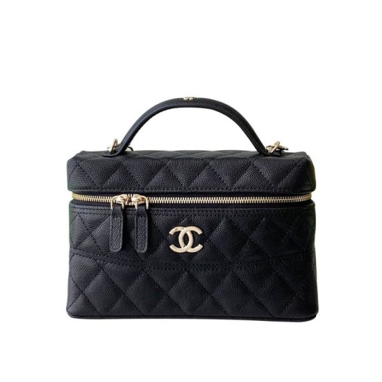 Replica Chanel Long Vanity con catena AP4407 Nero Riproduzione Fedele Chanel Long Vanity con catena AP4407 Nero imitazioni