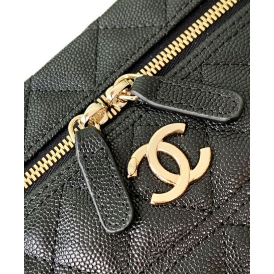 Replica Chanel Long Vanity con catena AP4407 Nero Riproduzione Fedele Chanel Long Vanity con catena AP4407 Nero imitazioni