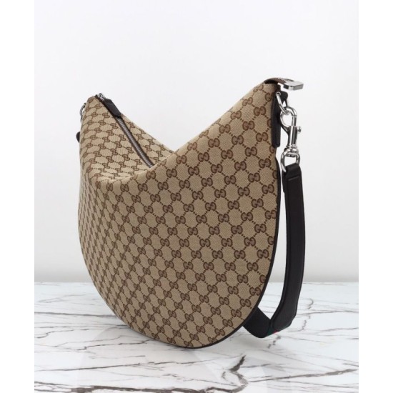 Replica Borsa a tracolla grande Gucci B 800194 Caffè Riproduzione Fedele Borsa a tracolla grande Gucci B 800194 Caffè imitazioni