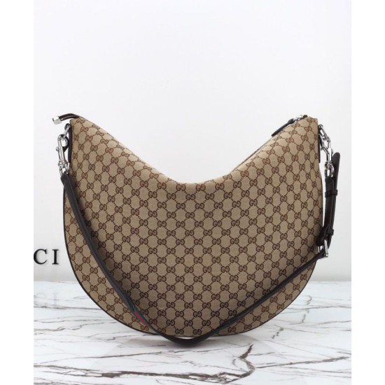 Replica Borsa a tracolla grande Gucci B 800194 Caffè Riproduzione Fedele Borsa a tracolla grande Gucci B 800194 Caffè imitazioni