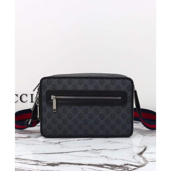 Riproduzione Fedele Borsa a tracolla media Gucci GG 822072 Nero imitazioni