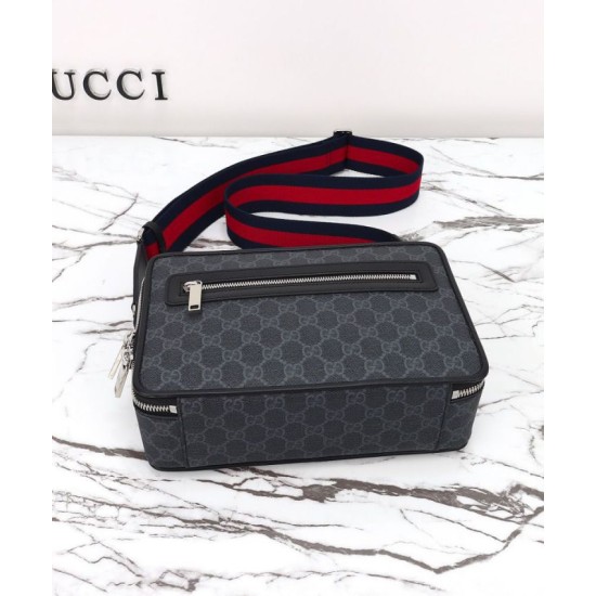 Riproduzione Fedele Borsa a tracolla media Gucci GG 822072 Nero imitazioni