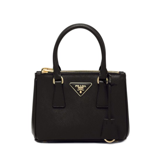 Replica fedele Borse Imitazioni Mini/Media Galleria Saffiano Prada 1BA906 Nero Riproduzione Fedele fedele Borse Imitazioni Mini/Media Galleria Saffiano Prada 1BA906 Nero imitazioni