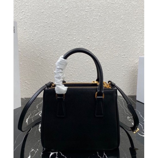 Replica fedele Borse Imitazioni Mini/Media Galleria Saffiano Prada 1BA906 Nero Riproduzione Fedele fedele Borse Imitazioni Mini/Media Galleria Saffiano Prada 1BA906 Nero imitazioni