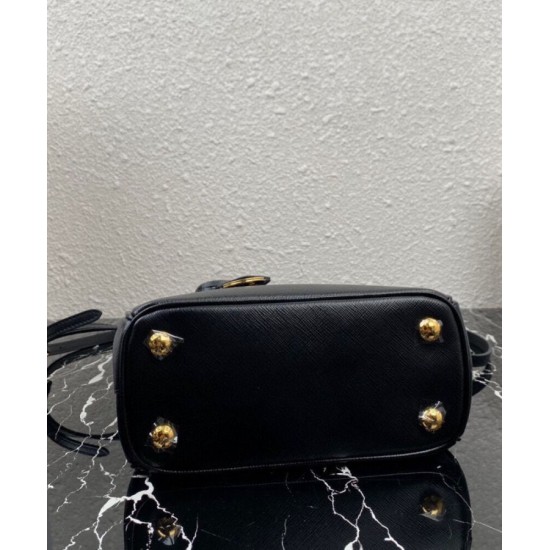 Replica fedele Borse Imitazioni Mini/Media Galleria Saffiano Prada 1BA906 Nero Riproduzione Fedele fedele Borse Imitazioni Mini/Media Galleria Saffiano Prada 1BA906 Nero imitazioni