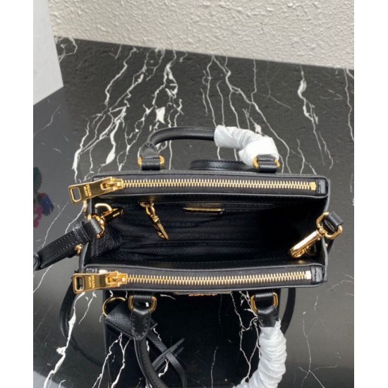 Replica fedele Borse Imitazioni Mini/Media Galleria Saffiano Prada 1BA906 Nero Riproduzione Fedele fedele Borse Imitazioni Mini/Media Galleria Saffiano Prada 1BA906 Nero imitazioni