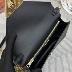 Riproduzione Fedele Imitazione Borsa a tracolla in saffiano Prada Nera imitazioni