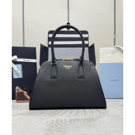 Replica Borsa Prada Media Saffiano 1BG537 Nera Riproduzione Fedele Borsa Prada Media Saffiano 1BG537 Nera imitazioni