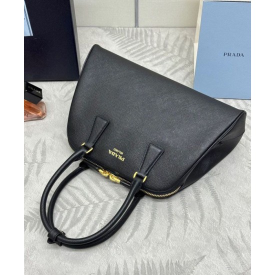 Replica Borsa Prada Media Saffiano 1BG537 Nera Riproduzione Fedele Borsa Prada Media Saffiano 1BG537 Nera imitazioni