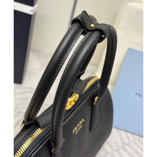 Replica Borsa Prada Media Saffiano 1BG537 Nera Riproduzione Fedele Borsa Prada Media Saffiano 1BG537 Nera imitazioni