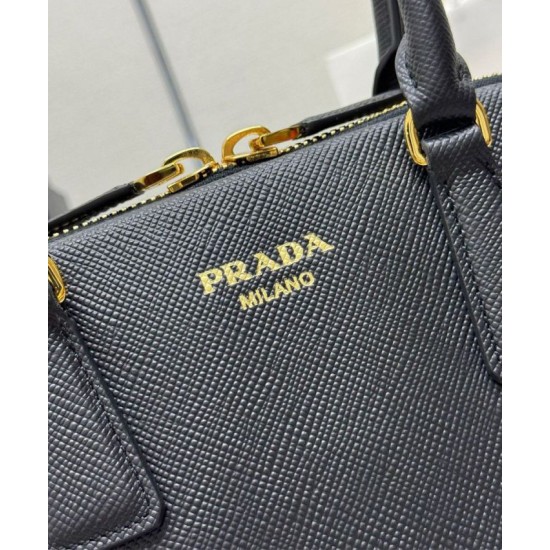 Replica Borsa Prada Media Saffiano 1BG537 Nera Riproduzione Fedele Borsa Prada Media Saffiano 1BG537 Nera imitazioni