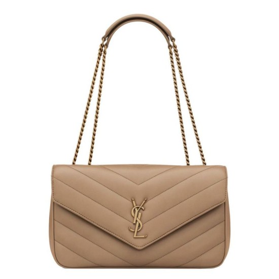 Replica borse griffate YSL Saint Laurent Loulou Media Matelasse Albicocca Riproduzione Fedele Imitazioni borse griffate YSL Saint Laurent Loulou Media Matelasse Albicocca imitazioni