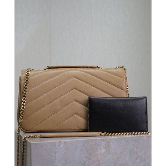 Replica borse griffate YSL Saint Laurent Loulou Media Matelasse Albicocca Riproduzione Fedele Imitazioni borse griffate YSL Saint Laurent Loulou Media Matelasse Albicocca imitazioni
