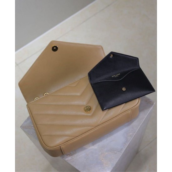 Replica borse griffate YSL Saint Laurent Loulou Media Matelasse Albicocca Riproduzione Fedele Imitazioni borse griffate YSL Saint Laurent Loulou Media Matelasse Albicocca imitazioni