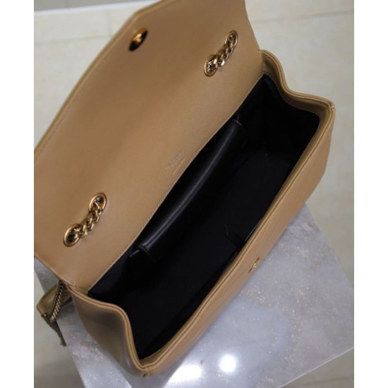 Replica borse griffate YSL Saint Laurent Loulou Media Matelasse Albicocca Riproduzione Fedele Imitazioni borse griffate YSL Saint Laurent Loulou Media Matelasse Albicocca imitazioni