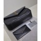Replica Borsa YSL Saint Laurent Loulou Media Matelasse Nera Riproduzione Fedele Borsa YSL Saint Laurent Loulou Media Matelasse Nera imitazioni