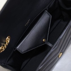 Replica Borsa YSL Saint Laurent Loulou Media Matelasse Nera Riproduzione Fedele Borsa YSL Saint Laurent Loulou Media Matelasse Nera imitazioni
