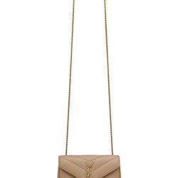 Replica Dettagli perfetti Mini borsa YSL Saint Laurent Loulou Albicocca Riproduzione Fedele Dettagli perfetti Mini borsa YSL Saint Laurent Loulou Albicocca imitazioni