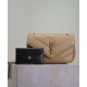 Replica Dettagli perfetti Mini borsa YSL Saint Laurent Loulou Albicocca Riproduzione Fedele Dettagli perfetti Mini borsa YSL Saint Laurent Loulou Albicocca imitazioni