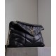 Replica Borsa media YSL Saint Laurent Puffer in nappa nera Riproduzione Fedele Borsa media YSL Saint Laurent Puffer in nappa nera imitazioni